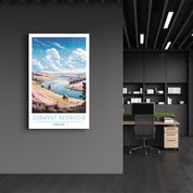 Derwent Reservoir England-Travel Posters | Glass Wall Art - ArtDesigna Glass Printing Wall Art