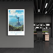 Rio De Janiero Brazil-Travel Posters | Glass Wall Art - Artdesigna