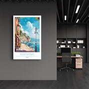 Portofino Italy-Travel Posters | Glass Wall Art - ArtDesigna Glass Printing Wall Art