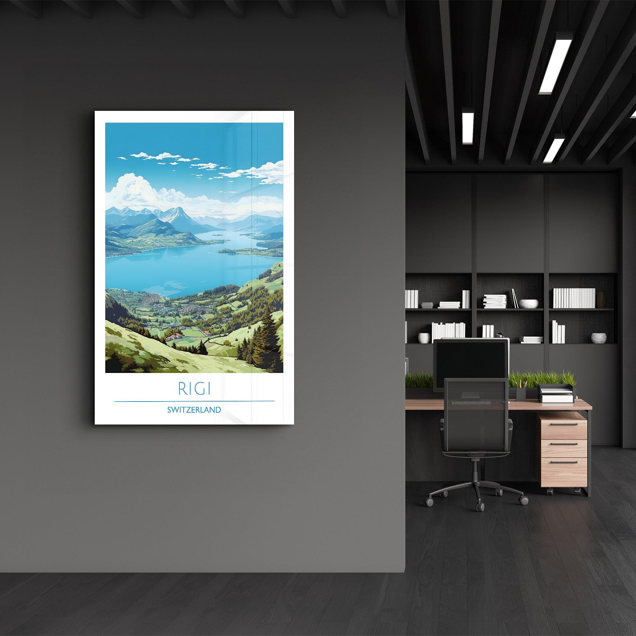 Rigi Switzerland-Travel Posters | Glass Wall Art - ArtDesigna Glass Printing Wall Art