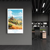 Tuscany France-Travel Posters | Glass Wall Art