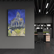 Vincent van Gogh's The Church at Auvers (1890) | Glass Wall Art - ArtDesigna Glass Printing Wall Art