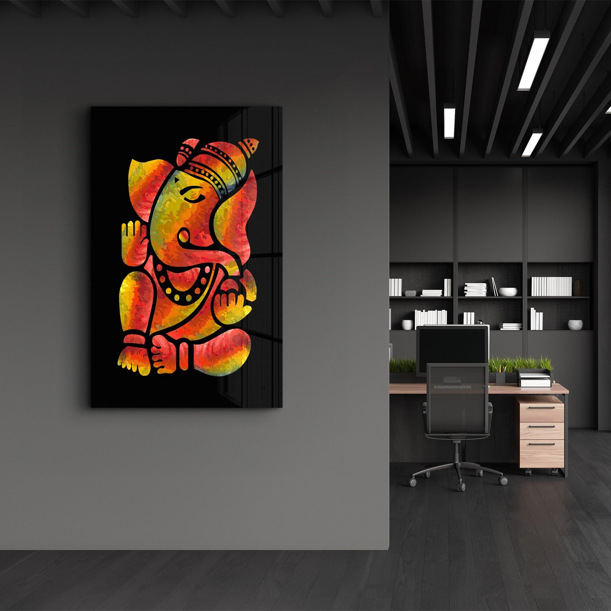 Ganesha | Glass Wall Art - ArtDesigna Glass Printing Wall Art