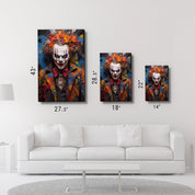 The Clown - Glass Wall Art - Artdesigna