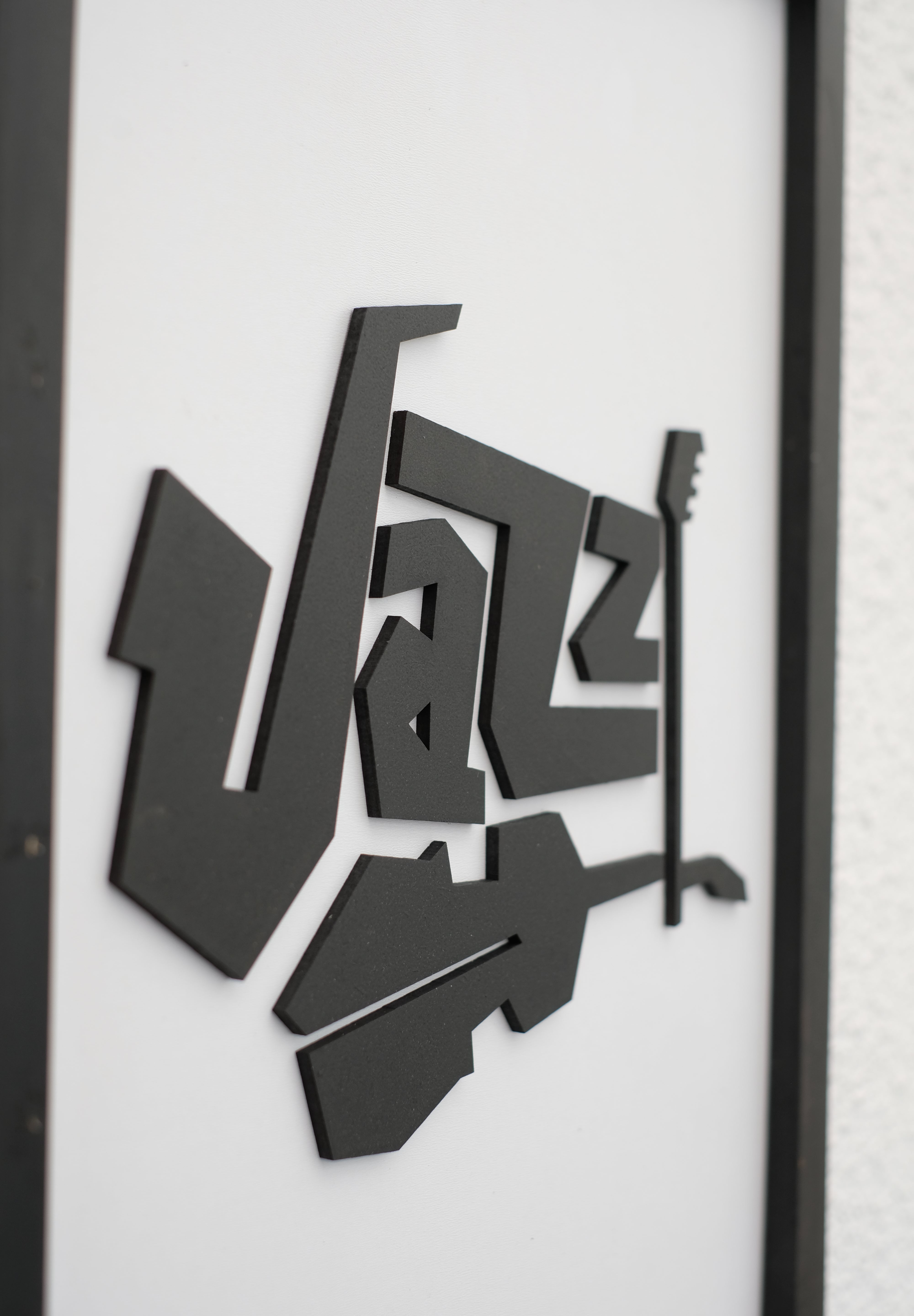 JAZZ – Artistic Wooden Typography Wall Art