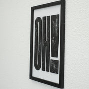 OH! – Bold Wooden Typography Wall Art