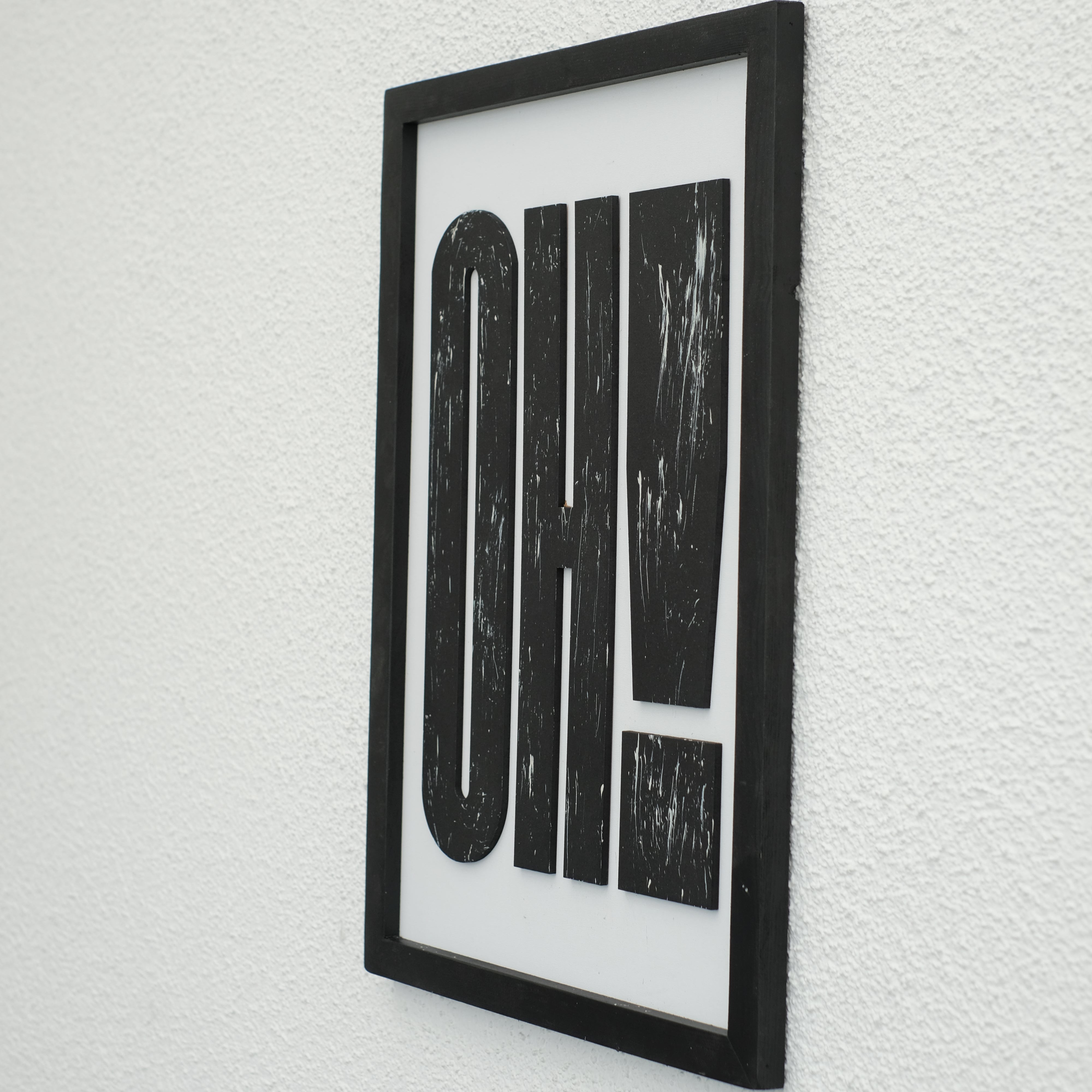 OH! – Bold Wooden Typography Wall Art