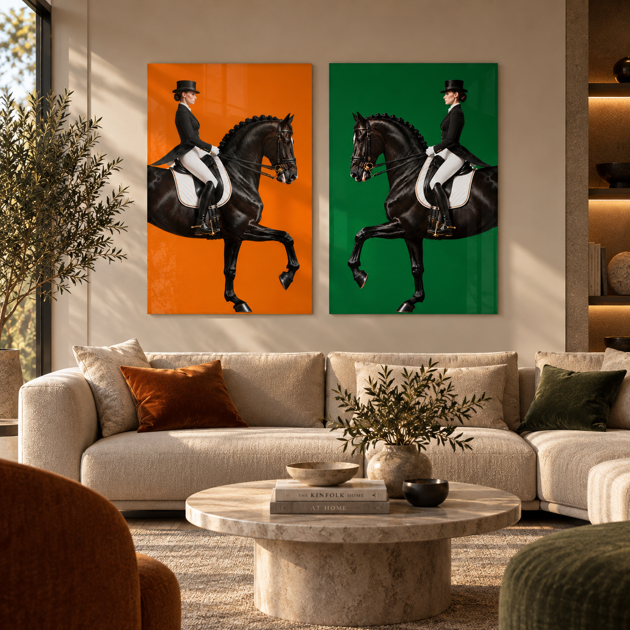 The Equestrian | Glass Wall Art