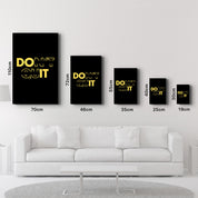 Don't Quit and Do It V2 | Motivational Glass Wall Art - Artdesigna