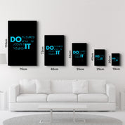 Don't Quit and Do It V2 | Motivational Glass Wall Art - Artdesigna