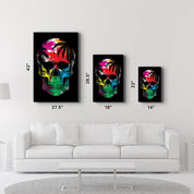 The Palm Skull | Glass Wall Art - ArtDesigna Glass Printing Wall Art