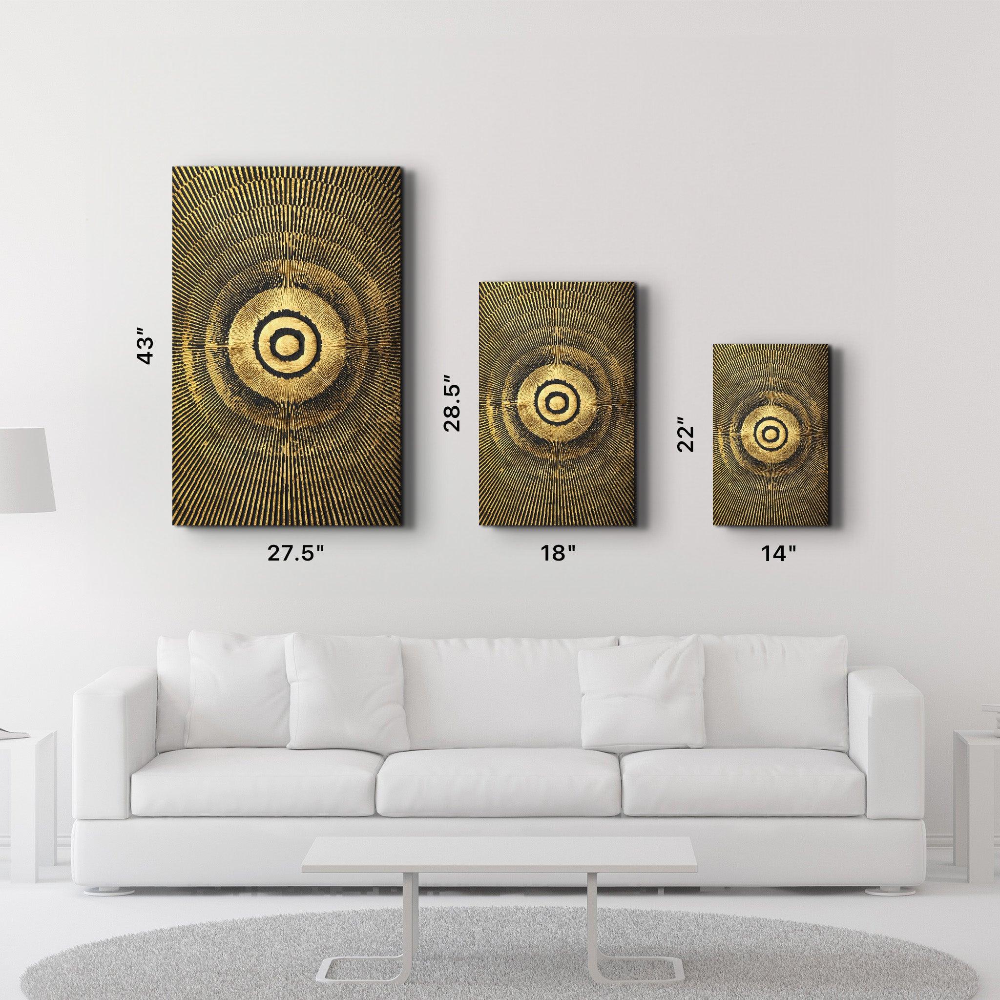 Gold Circle V3 | Glass Wall Art - ArtDesigna Glass Printing Wall Art