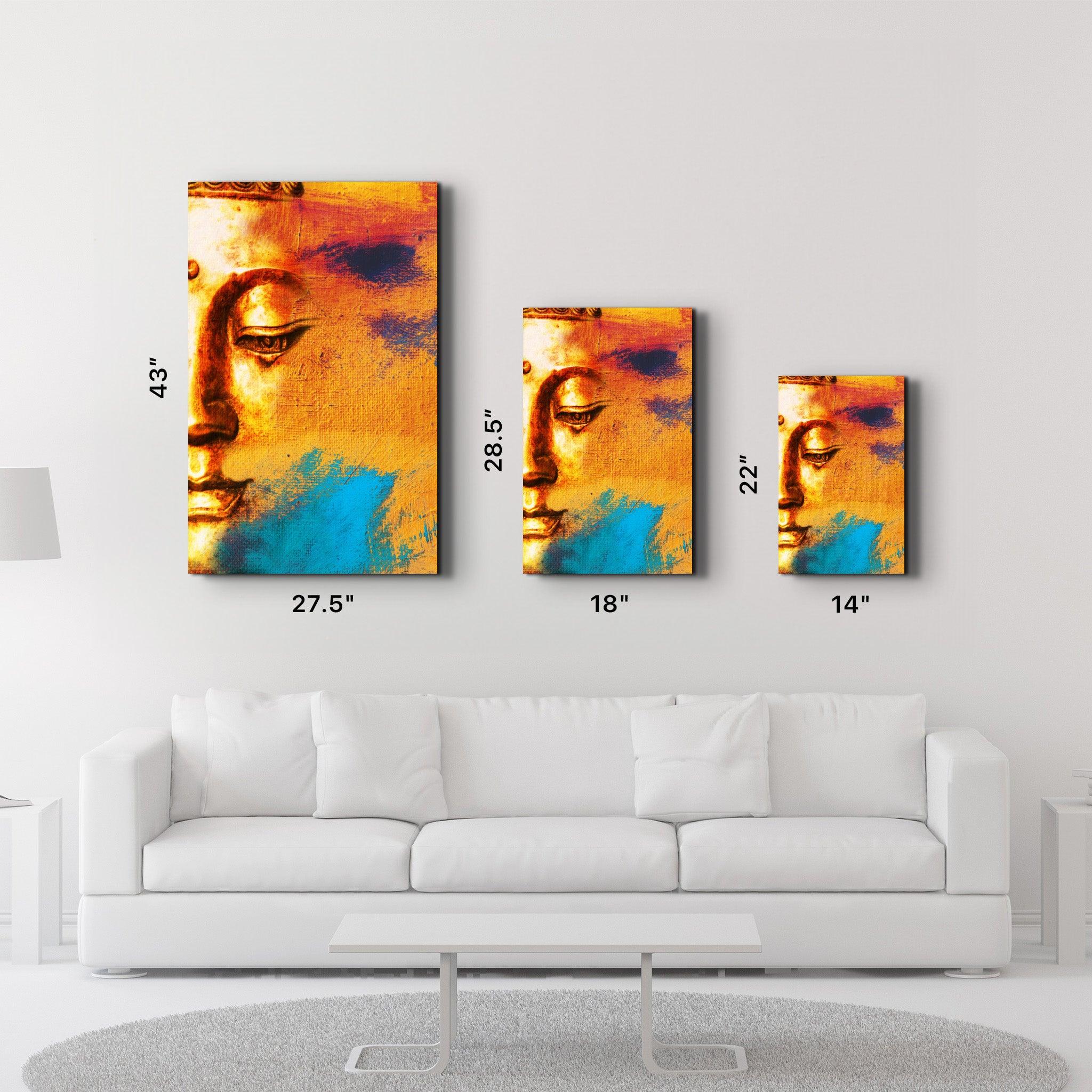 Buddha Portrait | Glass Wall Art - Artdesigna