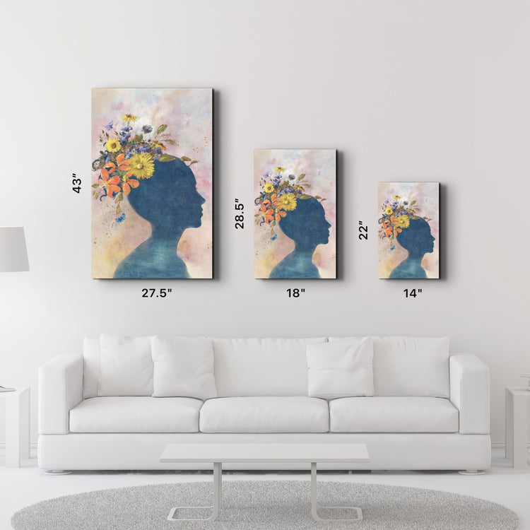 ・"Abstract Women and Flowers"・Glass Wall Art - ArtDesigna Glass Printing Wall Art