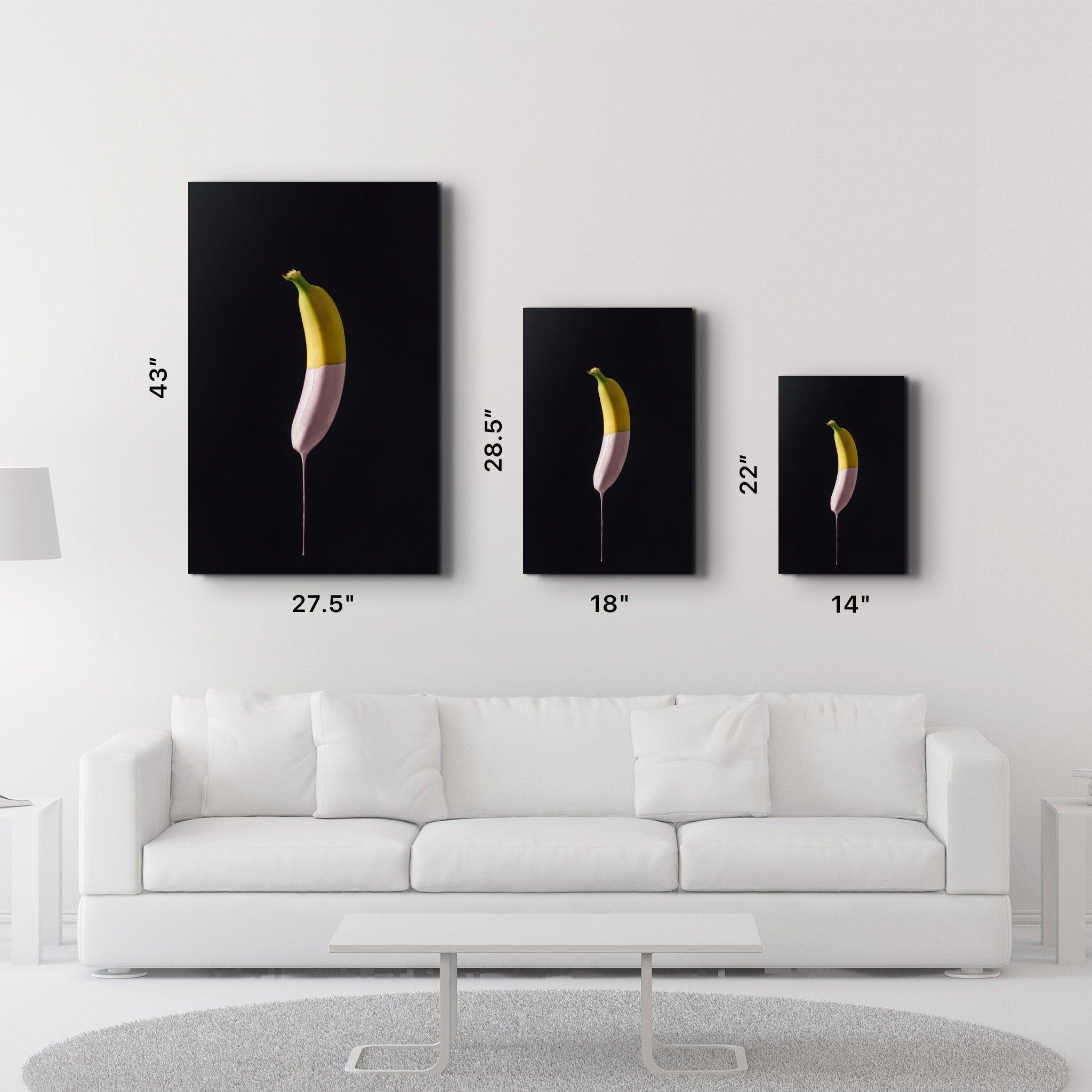Abstract Banana | Glass Wall Art - ArtDesigna Glass Printing Wall Art