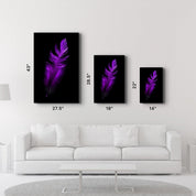 Purple Feather | Glass Wall Art - ArtDesigna Glass Printing Wall Art