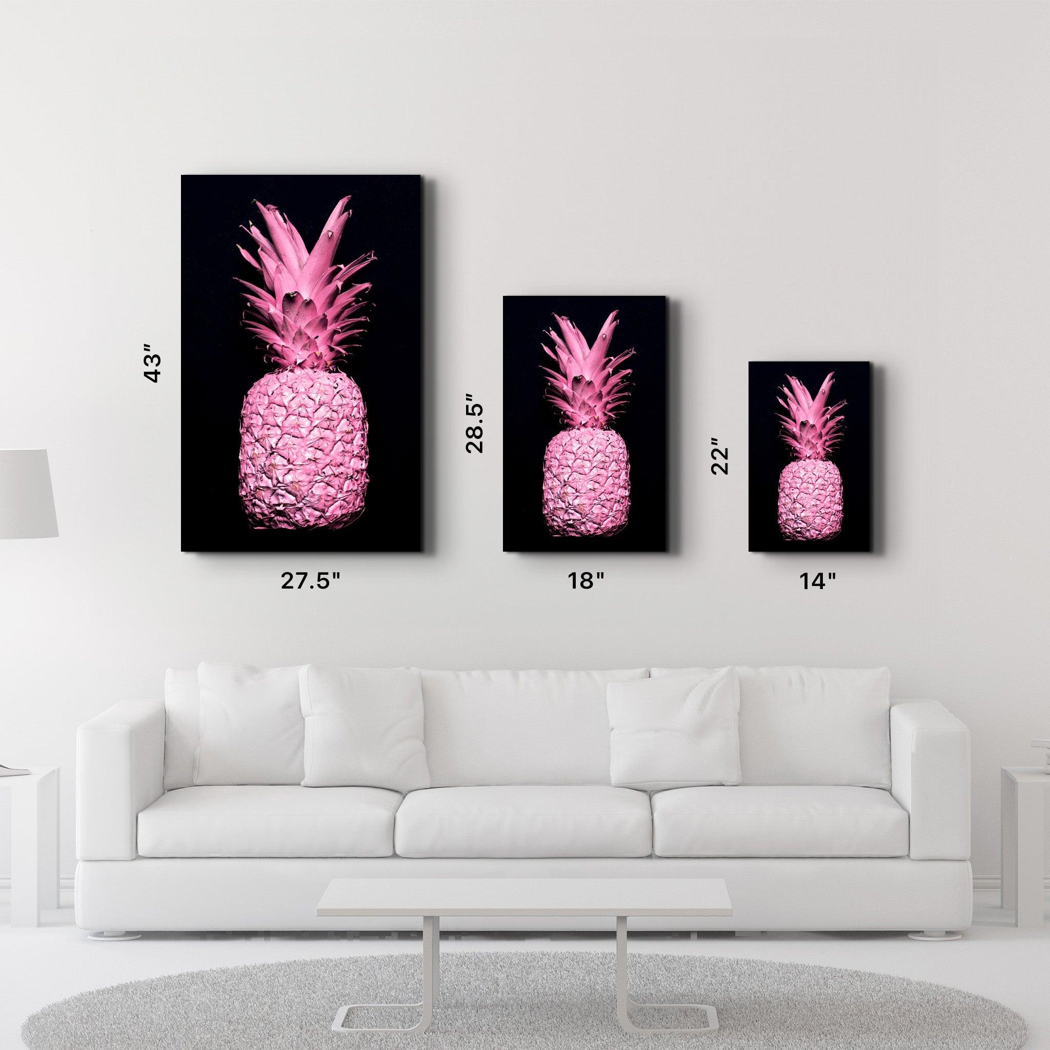 Pink Pineapple V2 | Glass Wall Art - ArtDesigna Glass Printing Wall Art