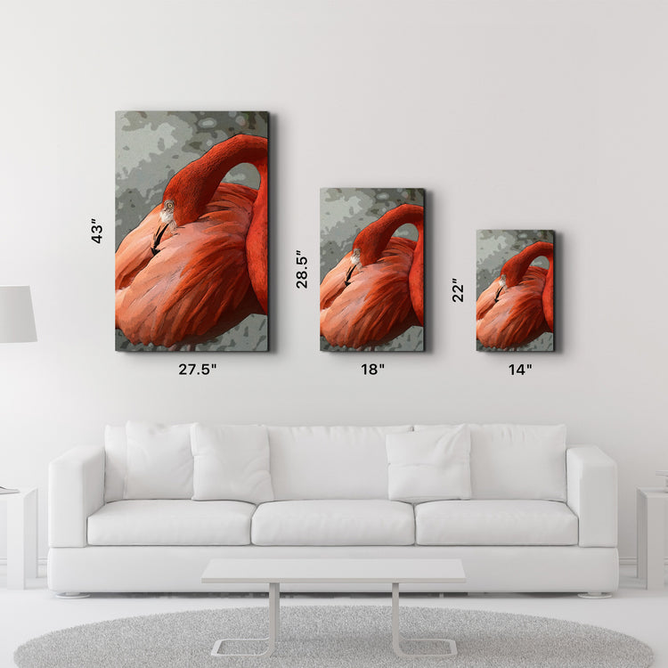 ・"Flamingo V3"・Glass Wall Art - ArtDesigna Glass Printing Wall Art