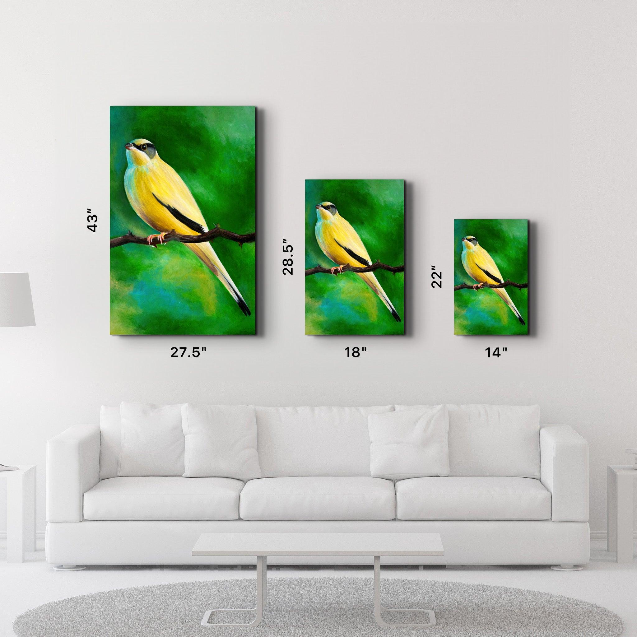 Canary | Glass Wall Art - Artdesigna