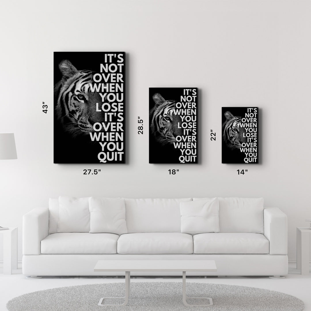 It is Not Over | Designers Collection Glass Wall Art - ArtDesigna Glass Printing Wall Art