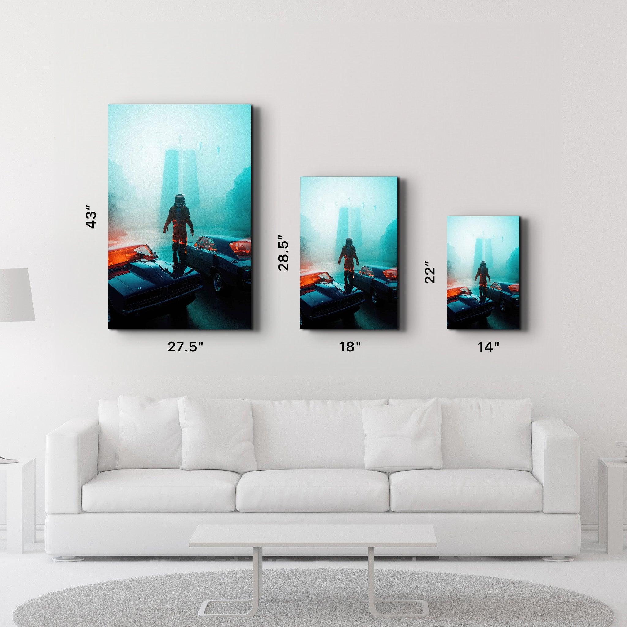 The One Against Five | Designer's Collection Glass Wall Art - ArtDesigna Glass Printing Wall Art