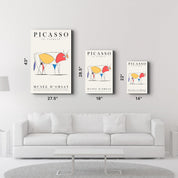 Pablo Picasso - Le Taureau | Gallery Print Collection Glass Wall Art - ArtDesigna Glass Printing Wall Art