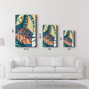 Tropical Leaves Illustration 5 | Glass Wall Art - Artdesigna