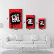 Giving Up | Motivational Glass Wall Art - Artdesigna