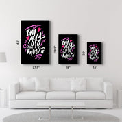 I'm Sexy and I Know it - Black | Motivational Glass Wall Art - Artdesigna