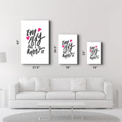 I'm Sexy and I Know it - White | Motivational Glass Wall Art - Artdesigna