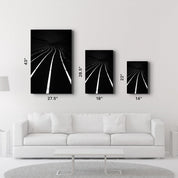 Road at Night | Designers Collection Glass Wall Art - ArtDesigna Glass Printing Wall Art