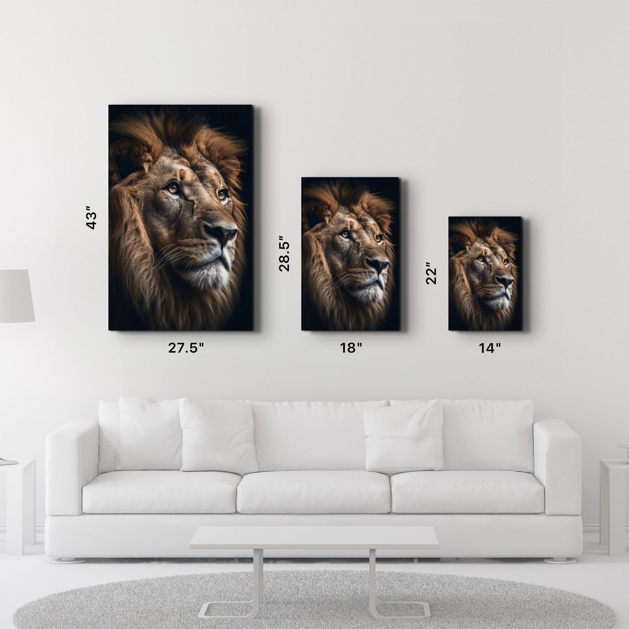 The King | Designers Collection Glass Wall Art - Artdesigna