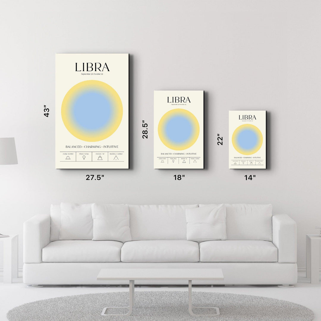 Libra - Aura Collection | Zodiac Glass Wall Art