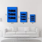 Think Big | Motivational Glass Wall Art - Artdesigna