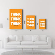 Think Big | Motivational Glass Wall Art - Artdesigna