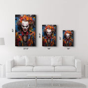 The Clown - Glass Wall Art - Artdesigna