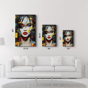 Painted Beauty - Glass Wall Art - Artdesigna