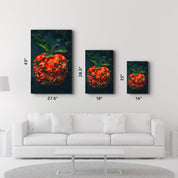 Apple Flowers - Contemporary Glass Wall Art - ArtDesigna Glass Printing Wall Art