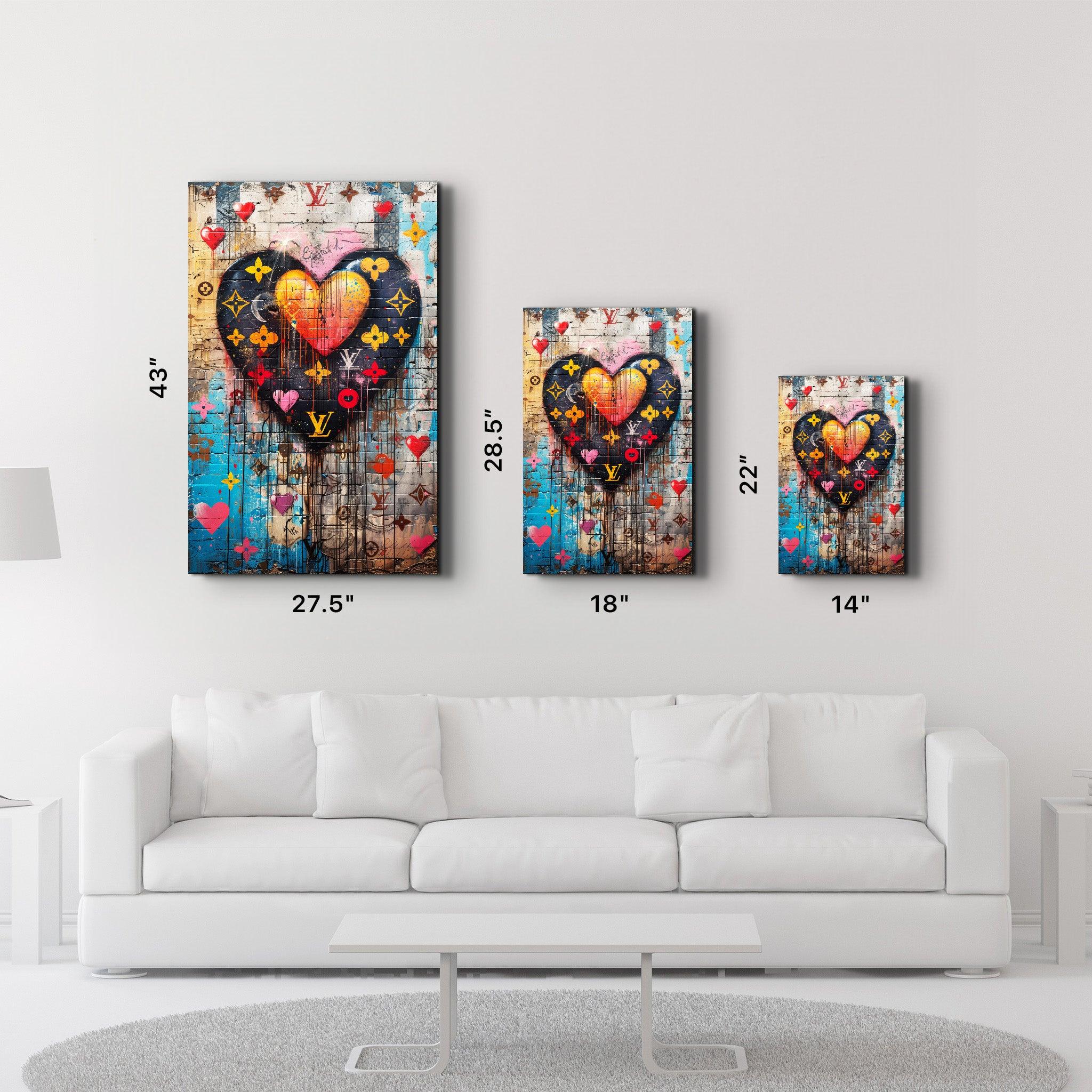 Heart on the Wall | Glass Wall Art - ArtDesigna Glass Printing Wall Art