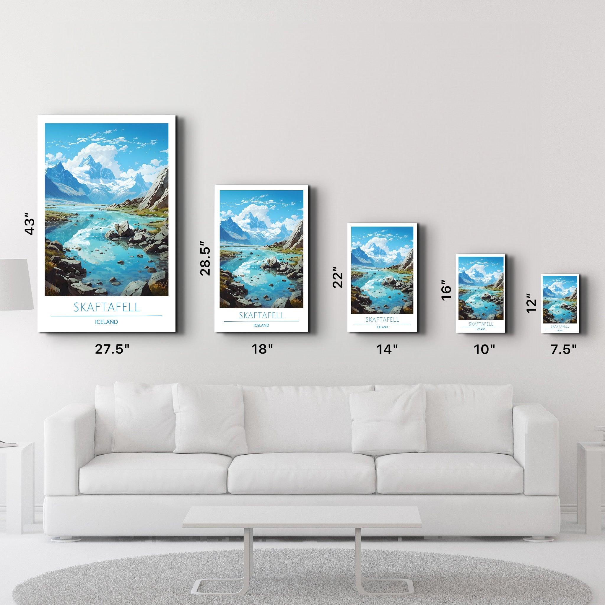 Skaftafell Iceland-Travel Posters | Glass Wall Art - ArtDesigna Glass Printing Wall Art