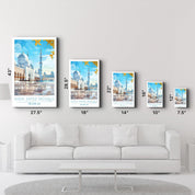 Sheik Zayed Mosque-Abu Dabi UAE-Travel Posters | Glass Wall Art - Artdesigna