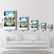 Regents Park-London England-Travel Posters | Glass Wall Art - ArtDesigna Glass Printing Wall Art