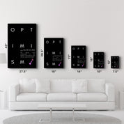 Optimism - Glass Wall Art