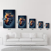 King Leo - Glass Wall Art - Artdesigna