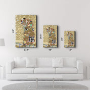 Gustav Klimt's Fulfillment (1910–1911) | Glass Wall Art - ArtDesigna Glass Printing Wall Art