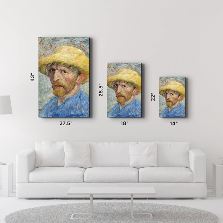 ・"Vincent van Gogh's Self-Portrait (1887)"・Glass Wall Art - ArtDesigna Glass Printing Wall Art