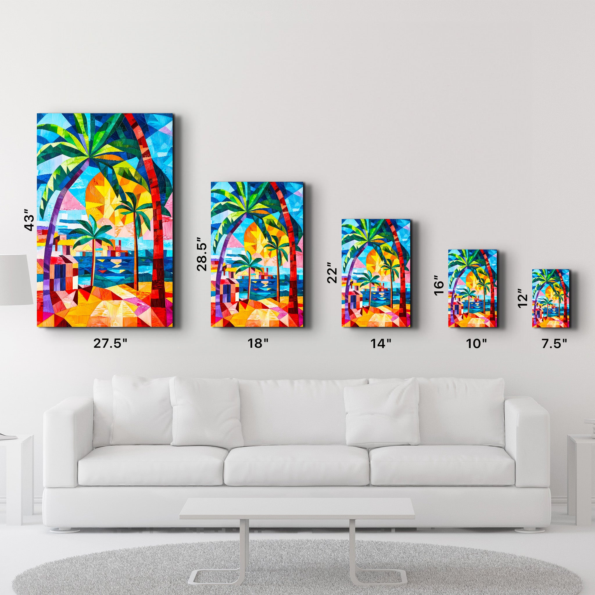 Tropical Delight | Glass Wall Art