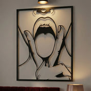 ・"V Tongue"・Premium Metal Wall Art - Limited Edition