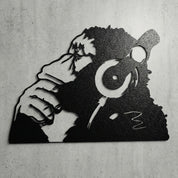 ・"Banksy Monkey Beats"・Premium Metal Wall Art - Limited Edition