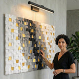 ・"Golden Touchs"・Premium Wood Handmade Wall Sculpture - Limited Edition